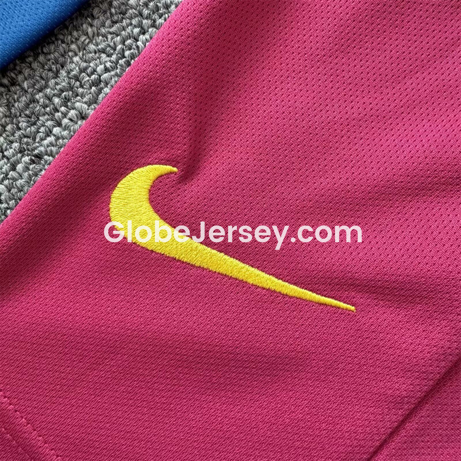 GlobeJersey-Retro Barcelona 06-07 Home Long Sleeve Kids Kit
