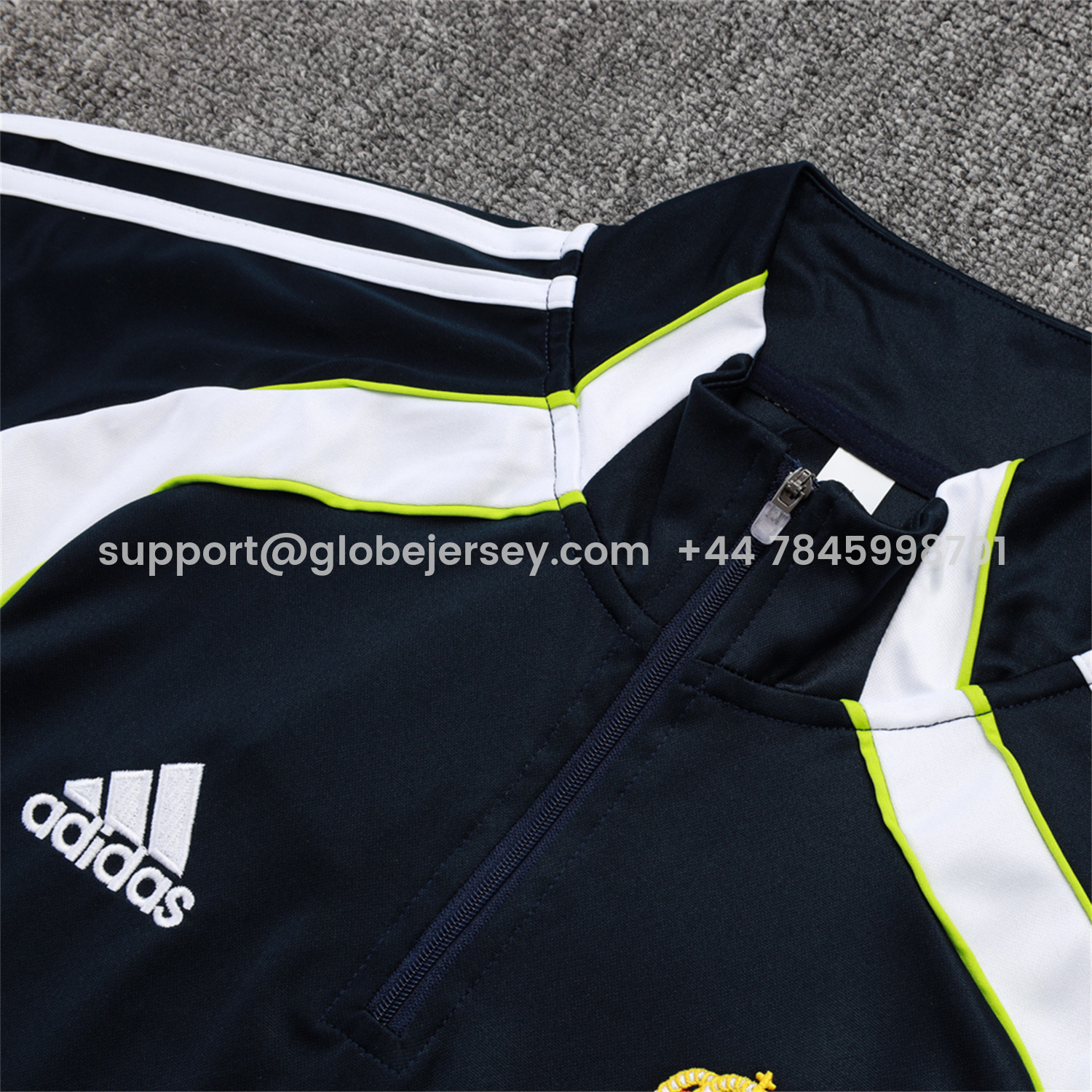 GlobeJersey-Real Madrid 25-26 Long Sleeve Training Set - Deep Blue Urban Purist Style