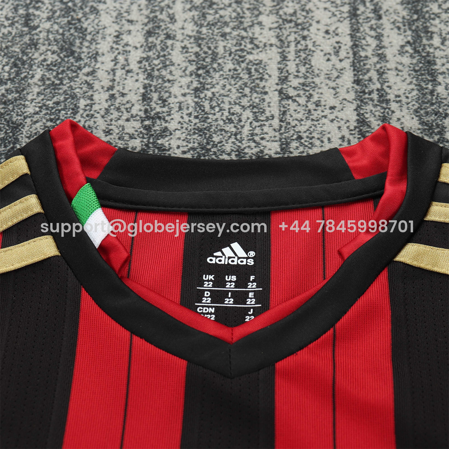 GlobeJersey-Retro AC Milan 2013-14 Home Long Sleeves Kids Kit