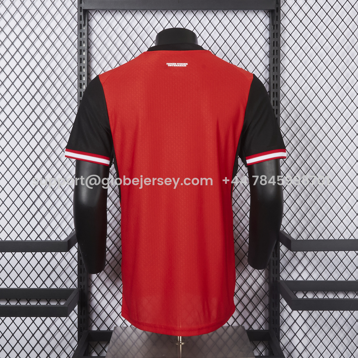 GlobeJersey-Austria 2026 Home Red Jersey - Player Version