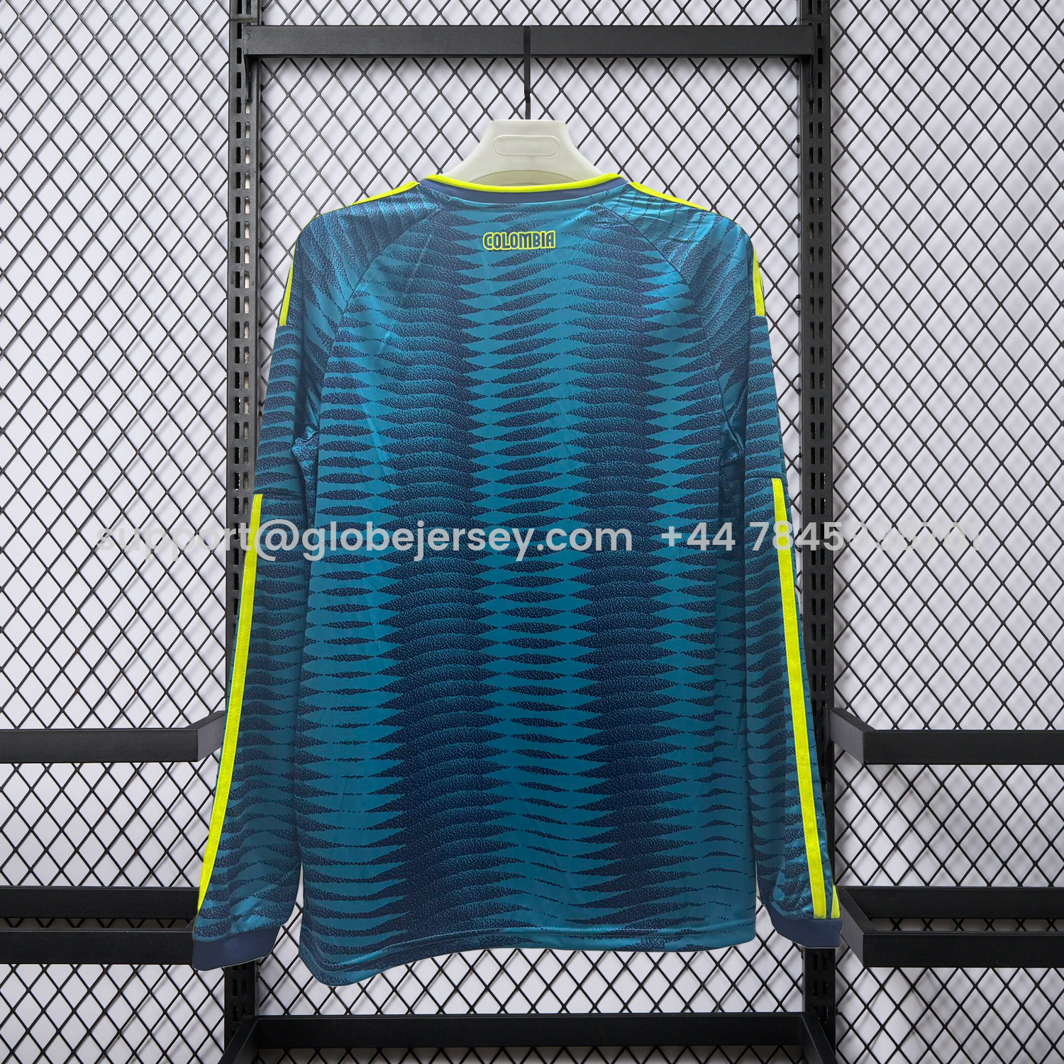 GlobeJersey-Colombia 2026 Away Long Sleeves Jersey - Fans Version