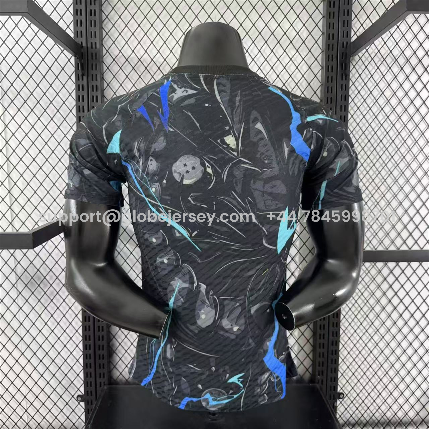 GlobeJersey-Japan 25-26 Blue Hair Bejita Black Special Edition Jersey - Player Version