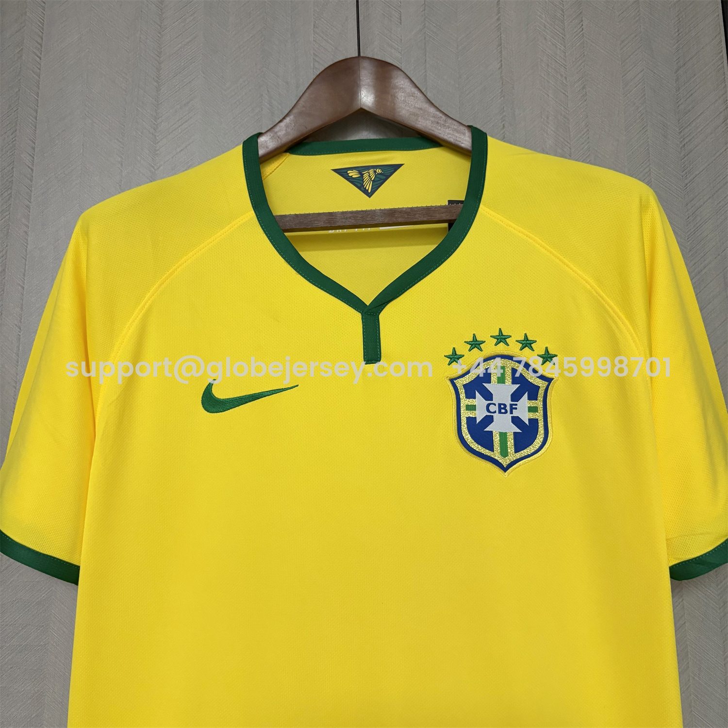 GlobeJersey-Retro Brazil 2014 Home Jersey
