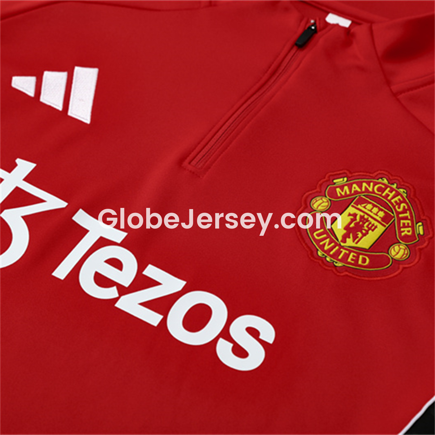 GlobeJersey-Manchester United 25-26 Long Sleeves Training Set - Red Top & Black Pants