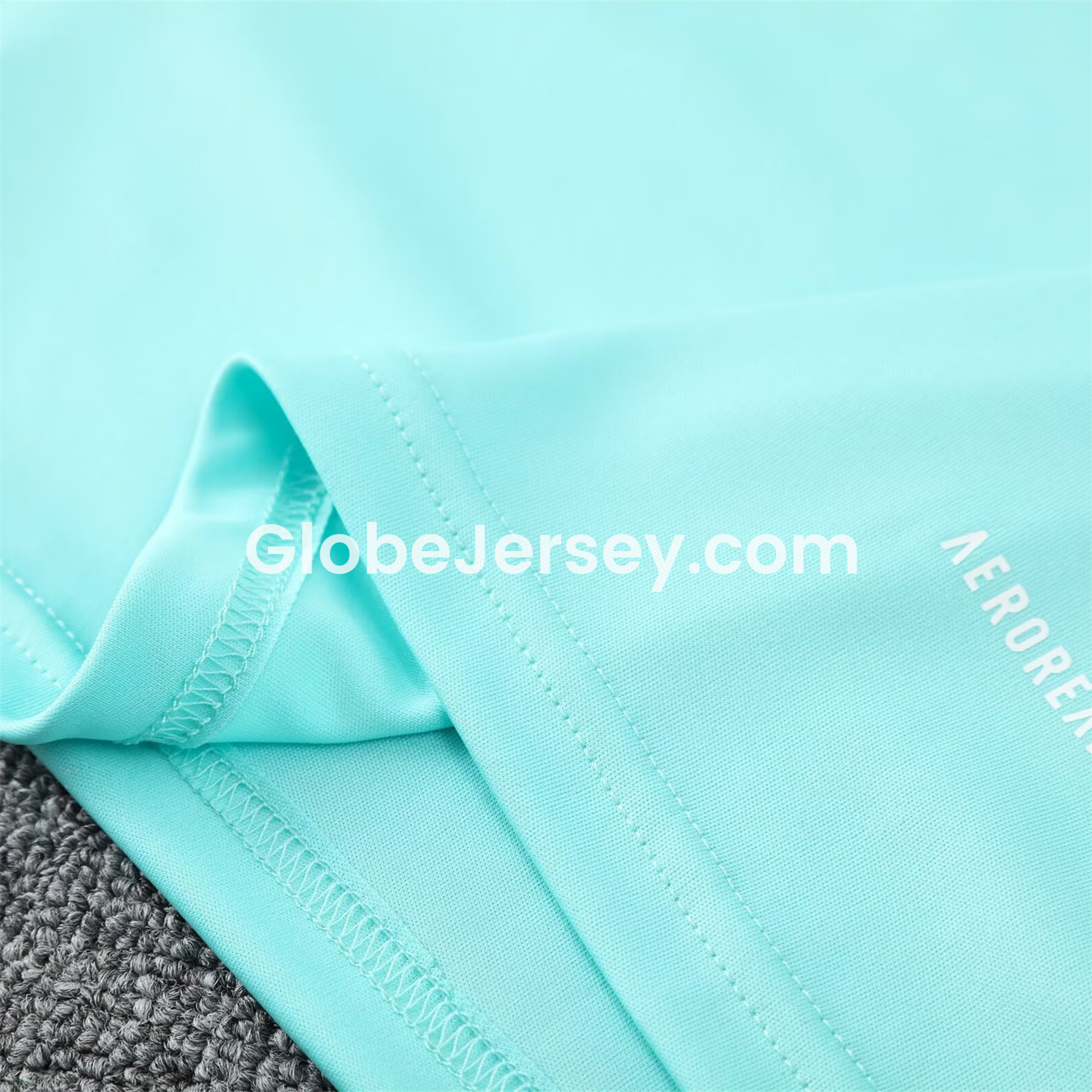 GlobeJersey-Flamengo 25-26 Short-Sleeve Kids Training Set - Light Blue With Royal Blue