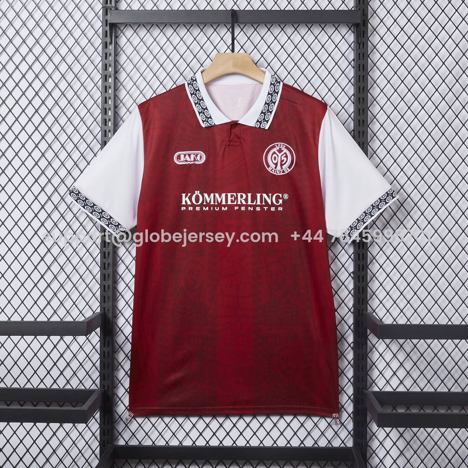 GlobeJersey-Mainz 25-26 Red Special POLO Jersey - Fans Version