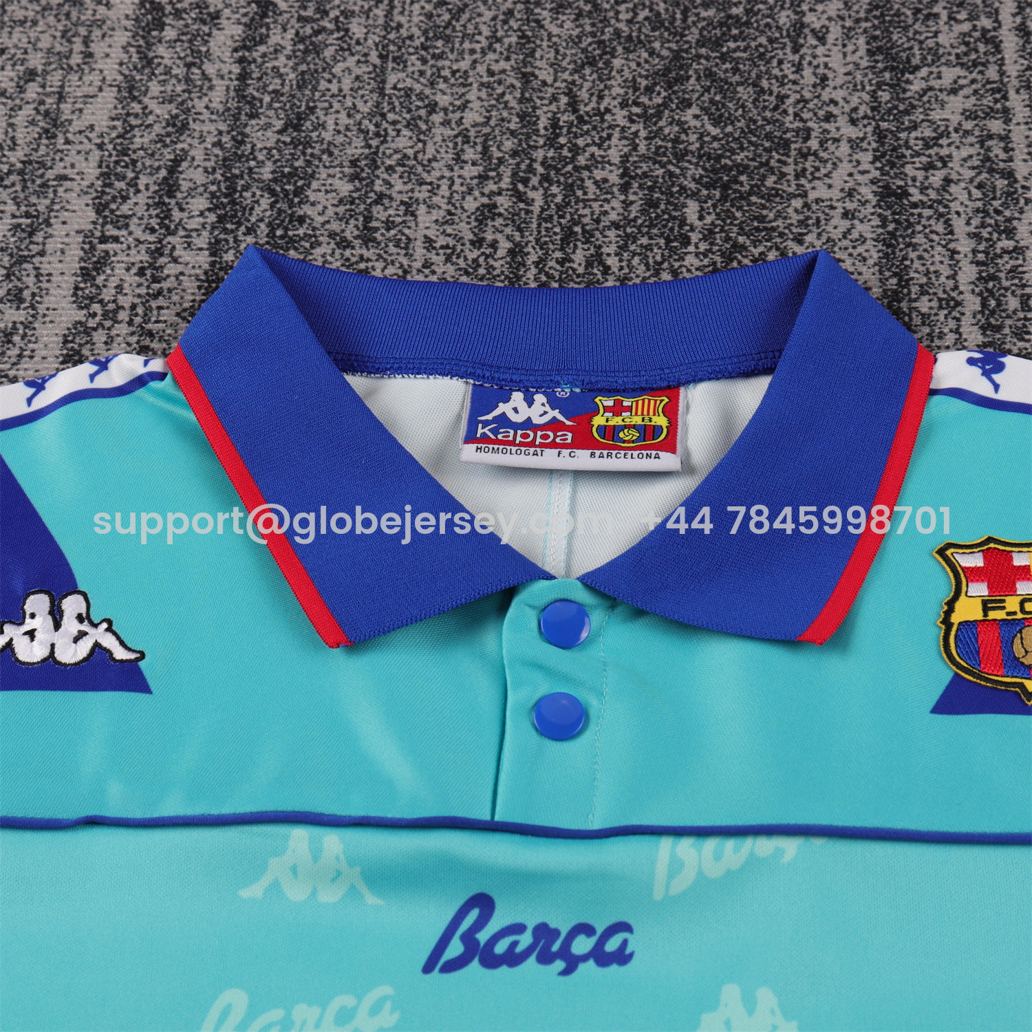 GlobeJersey-Retro Barcelona 1992-95 Away Kids Kit