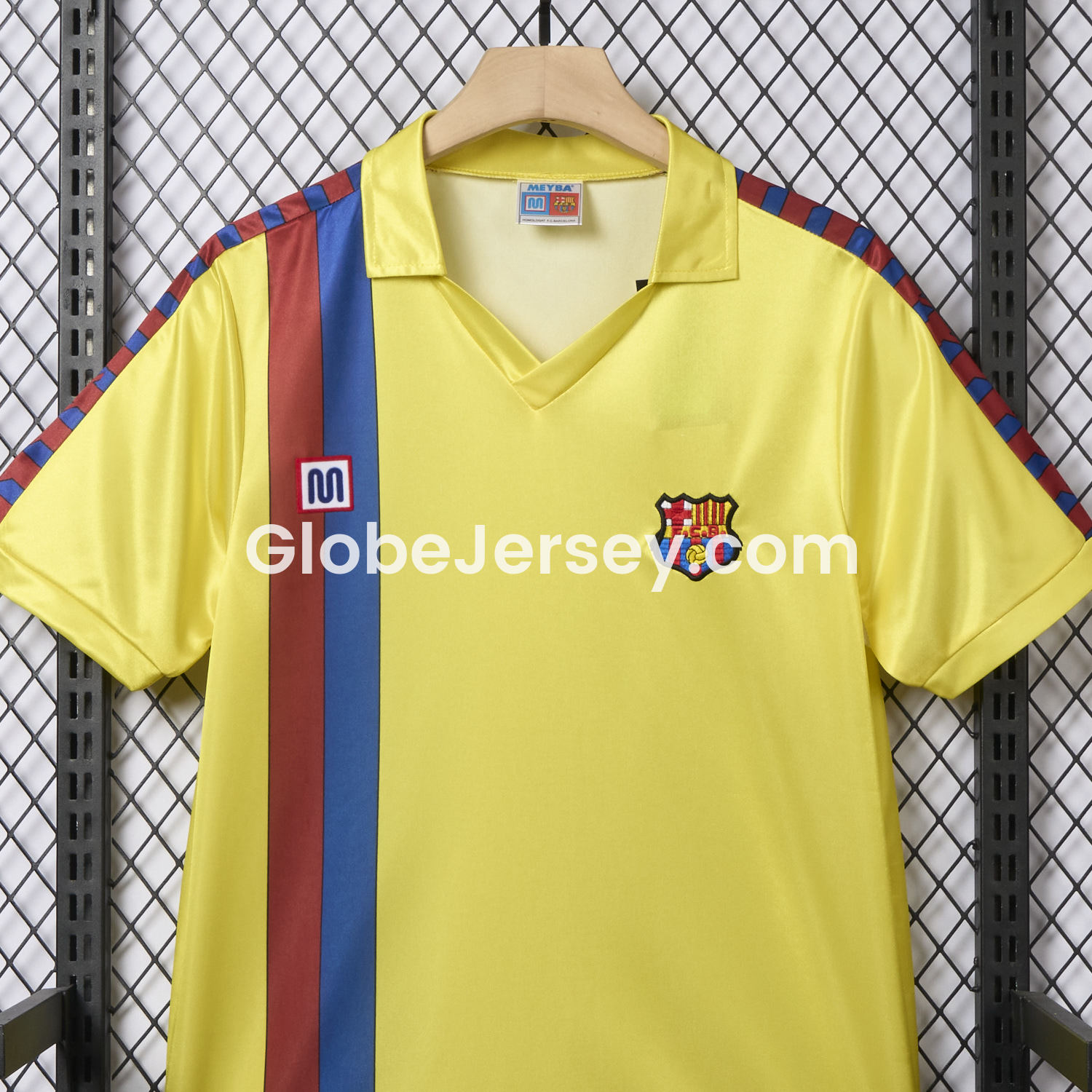 GlobeJersey-Retro Barcelona 1982-84 Away Yellow Jersey