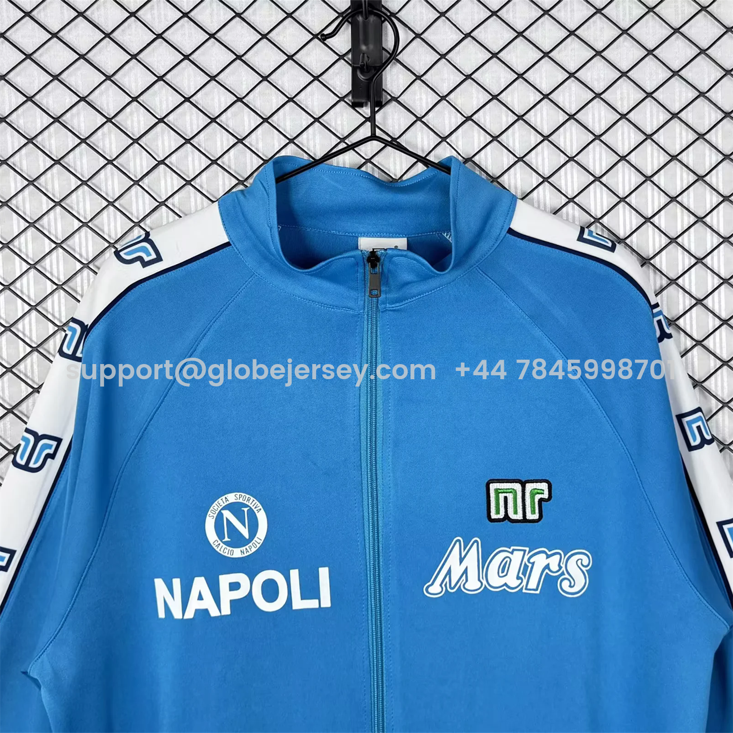 GlobeJersey-Retro Napoli 1988-89 Blue Windbreaker
