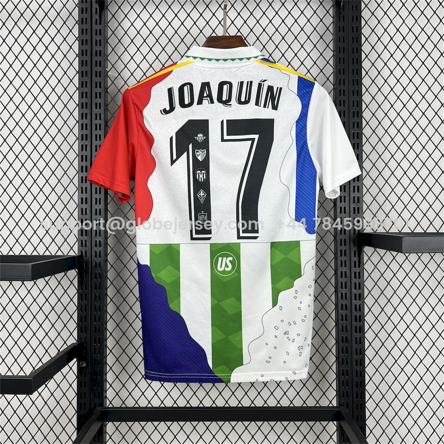 GlobeJersey-Joaquín 25-26 Career Commemorative Jersey - Real Betis Spain Malaga Fiorentina