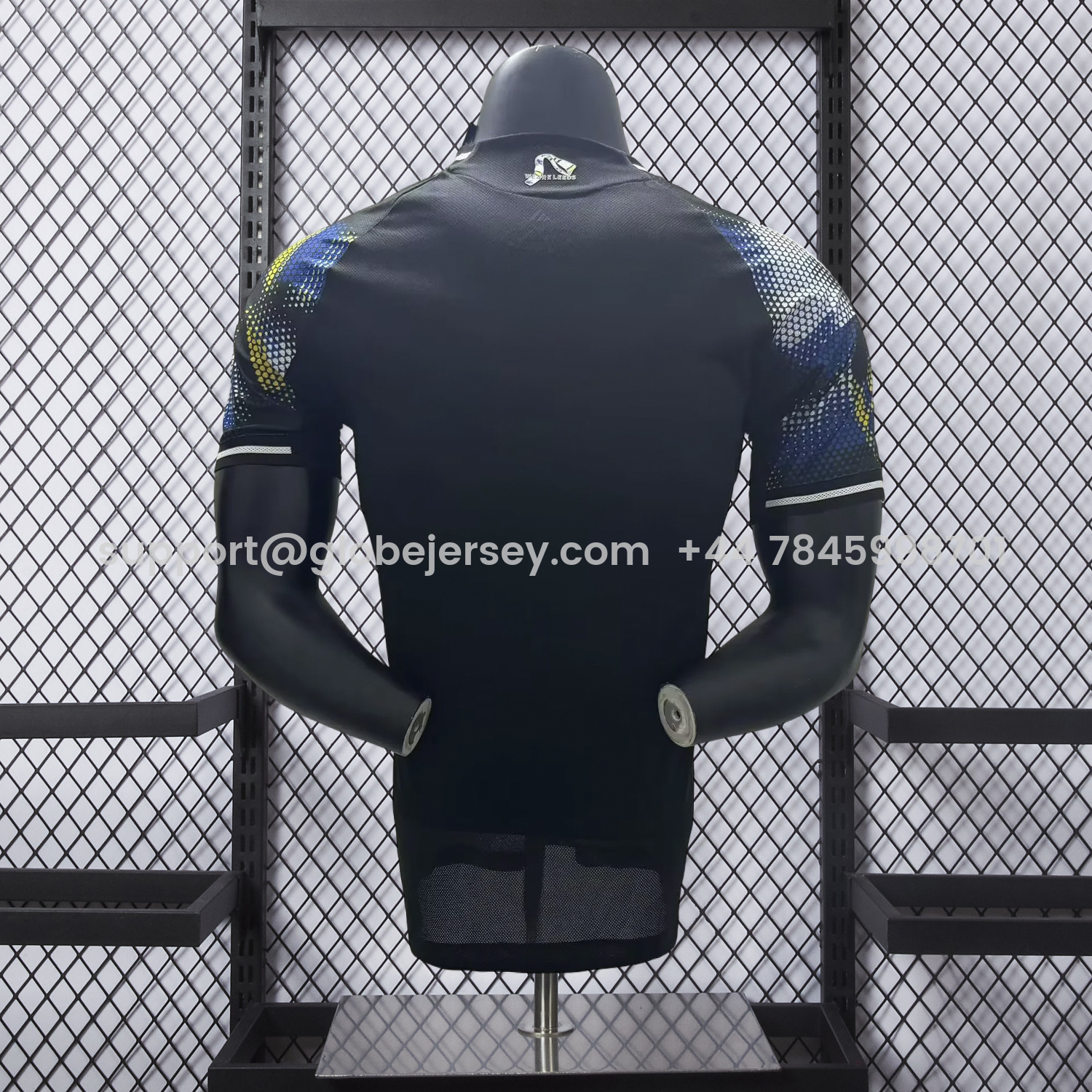 GlobeJersey-Leeds United 25-26 Third Black Jersey - Player Version