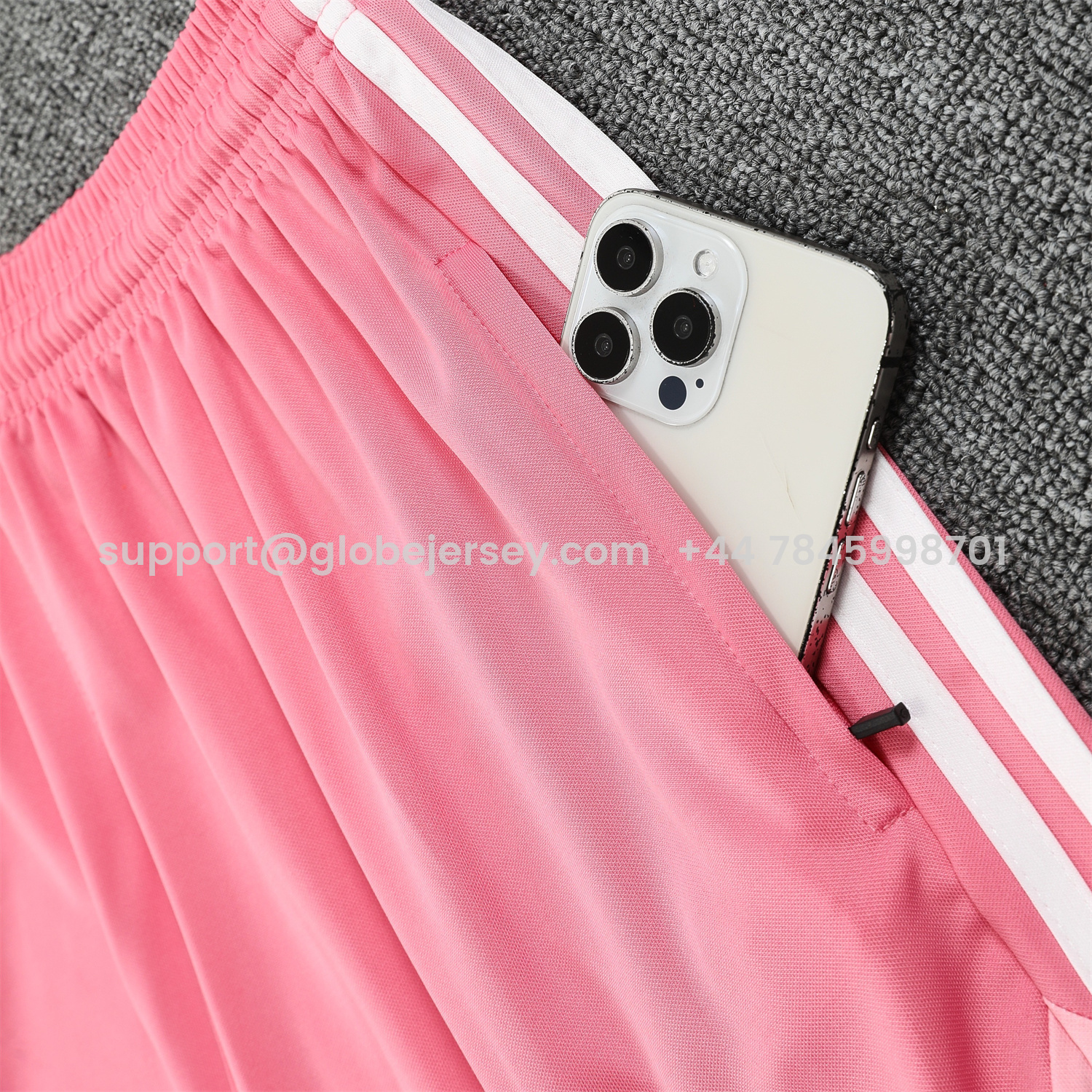 GlobeJersey-INT M.A.M 25-26 Short-Sleeve Training Set - Pink Top & Pink Shorts