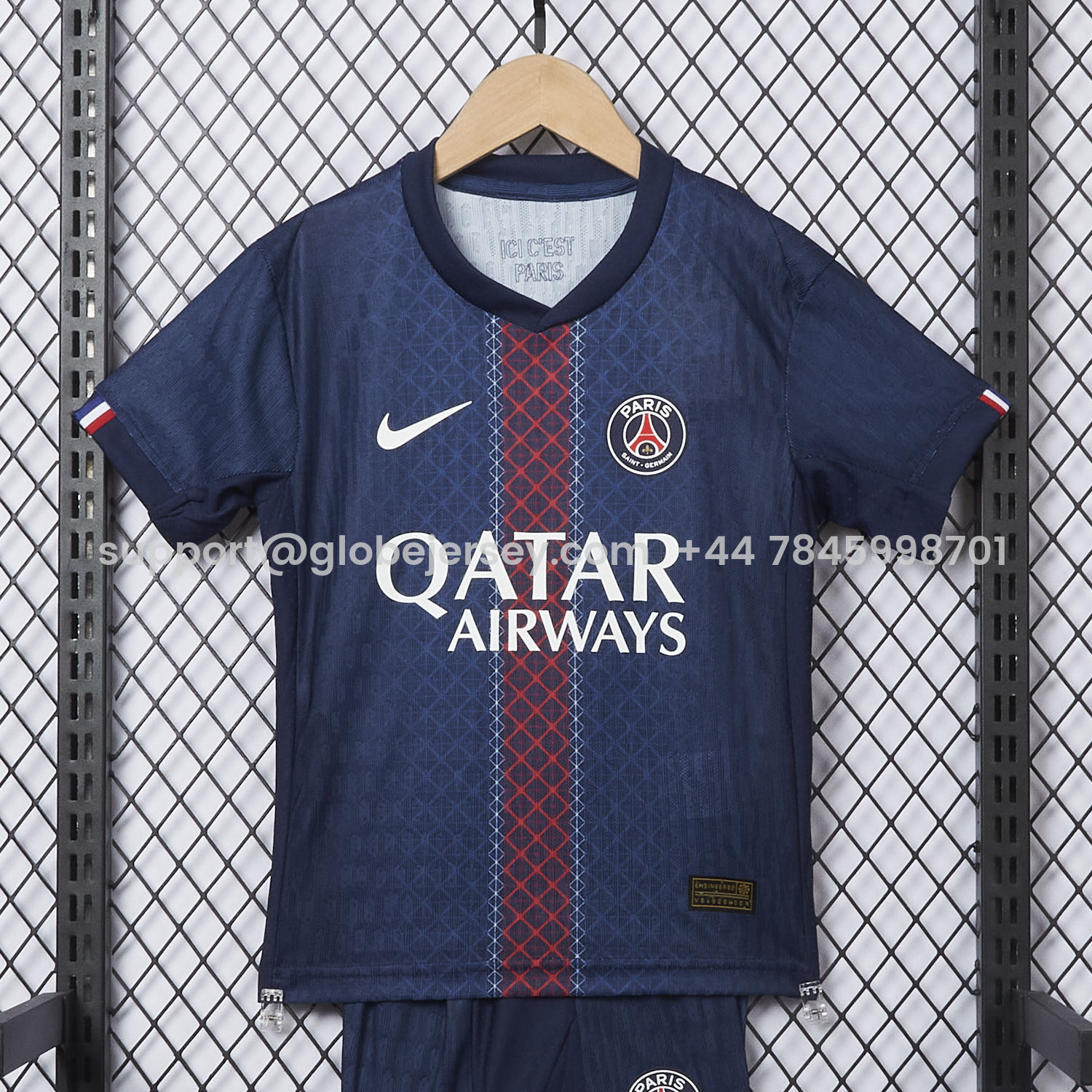 GlobeJersey-Paris Saint-Germain PSG 25-26 Home Kids Kit - Player Version