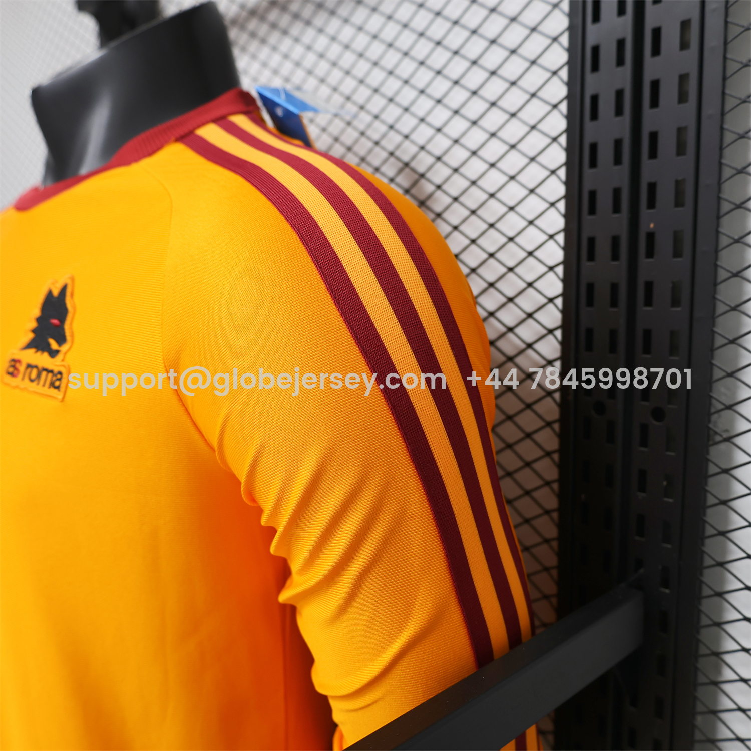 GlobeJersey-AS Roma 25-26 Retro Casual Style Orange Special Long Sleeves Jersey - Player Version