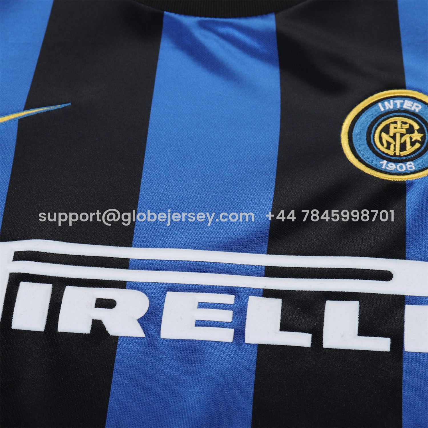 GlobeJersey-Retro Inter Milan 1999-00 Home Kids Kit