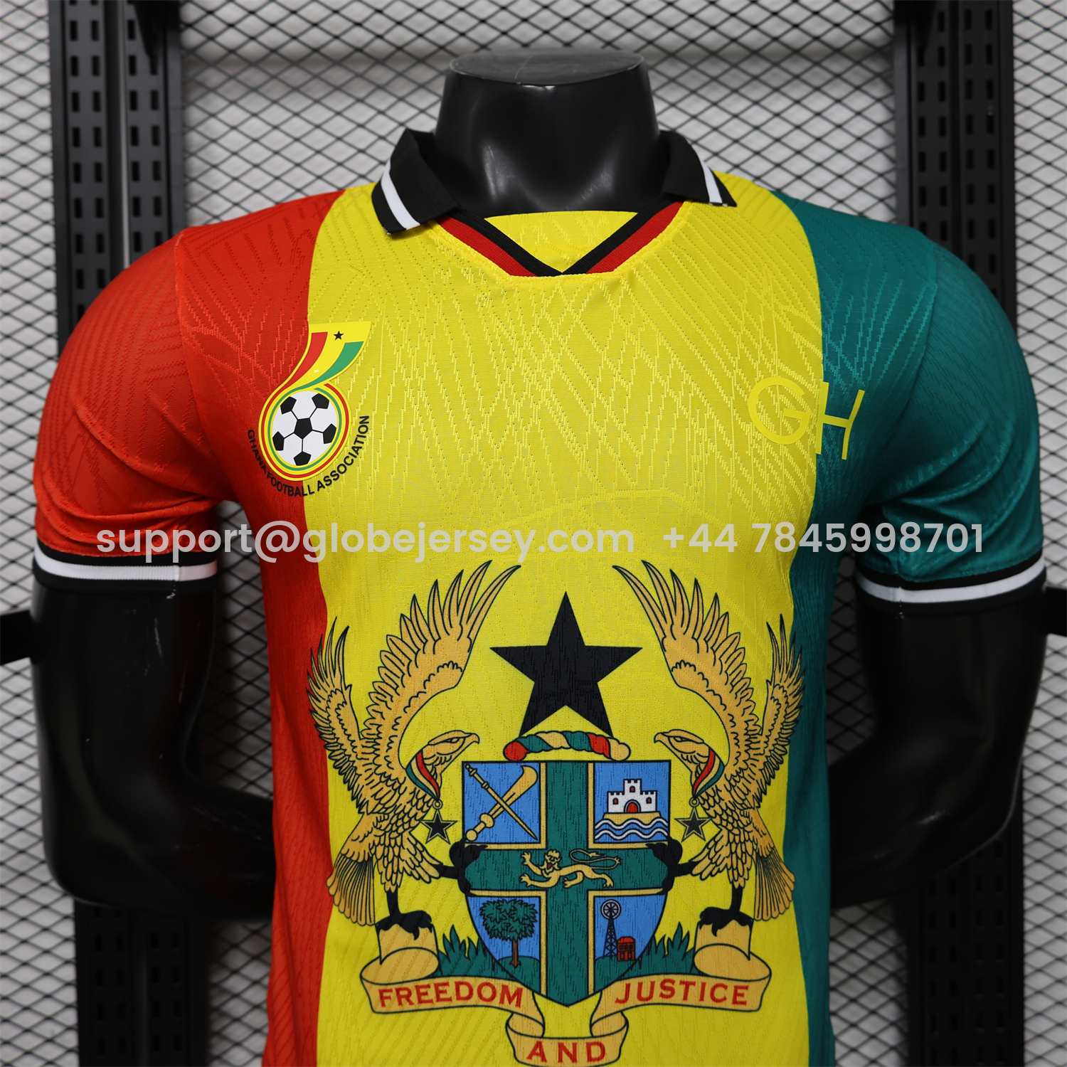 GlobeJersey-Ghana 2026 Ghana Coat Of Arms Special Jersey - Player Version