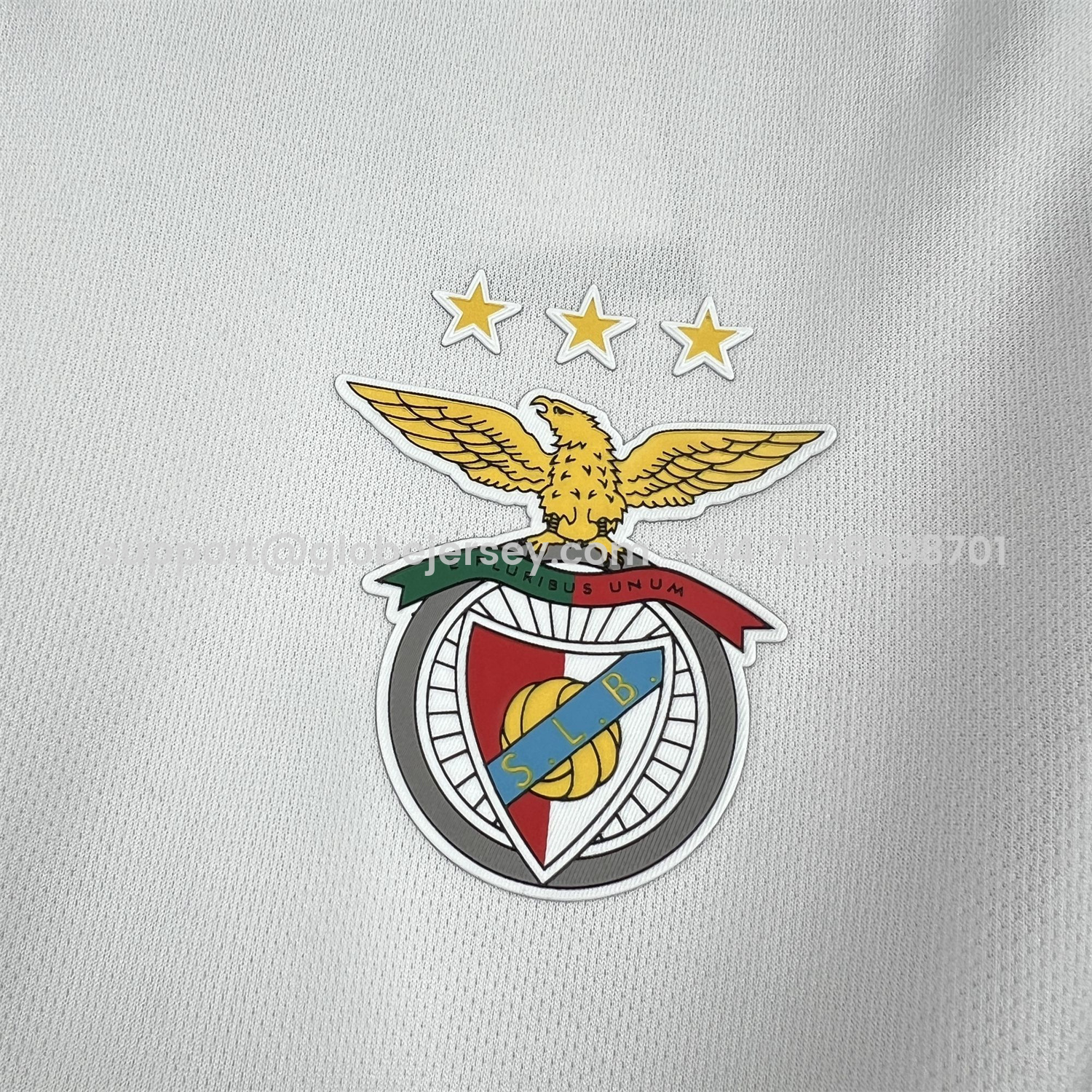 GlobeJersey-Benfica 25-26 Red Sleeves White Special Jersey - Fans Version