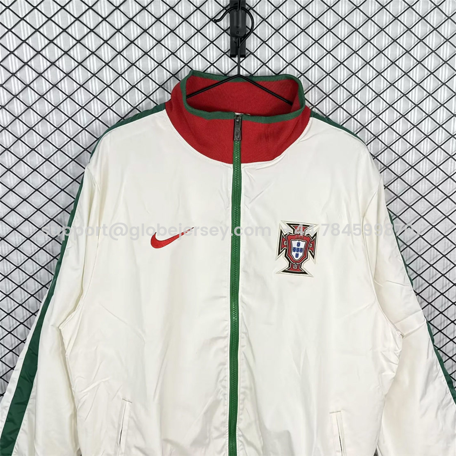 GlobeJersey-Retro Portugal 2010 White Windbreaker
