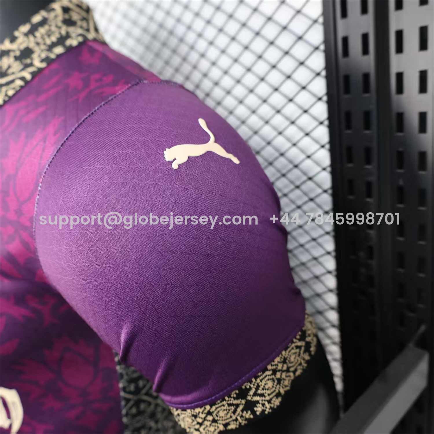 GlobeJersey-AC Milan 25-26 Team Name Advertisement Purple POLO Special Jersey - Player Version