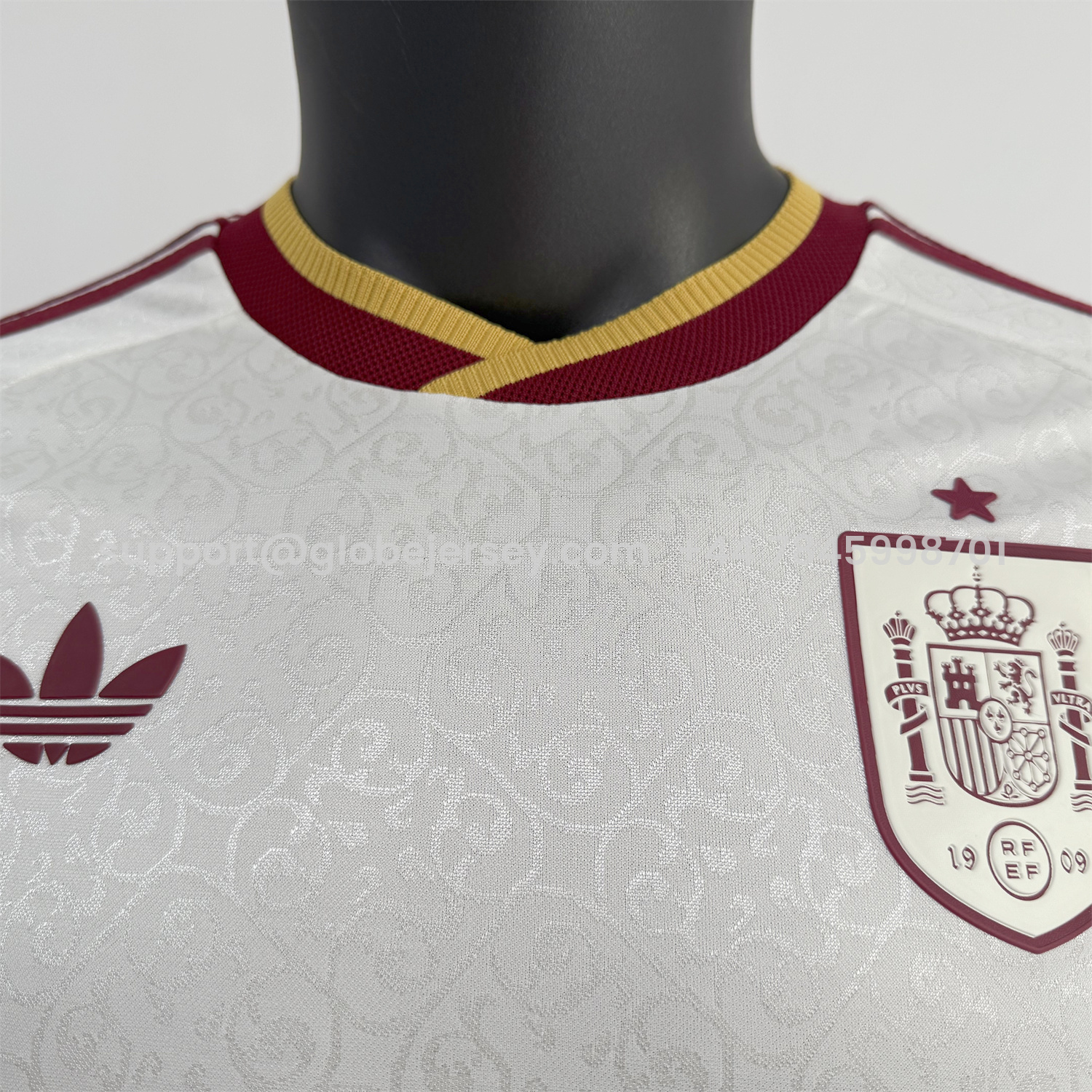 GlobeJersey-Spain 2026 Away White Jersey - Player Version