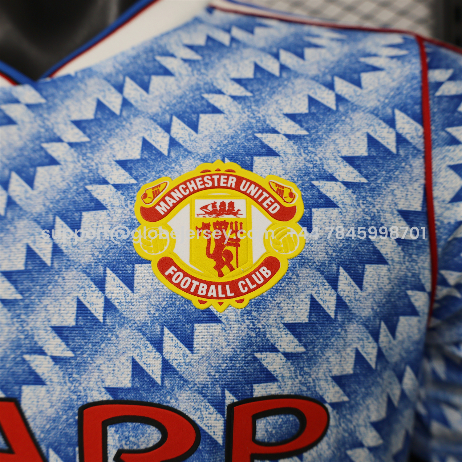 GlobeJersey-Manchester United 26-27 Terrace Icon Retro Casual Style Blue Jersey - Player Version
