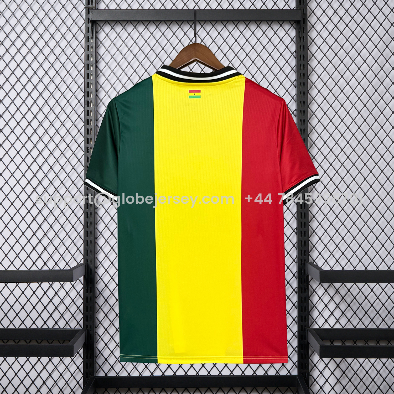 GlobeJersey-Ghana 2026 Red Yellow Green Jersey - Fans Version
