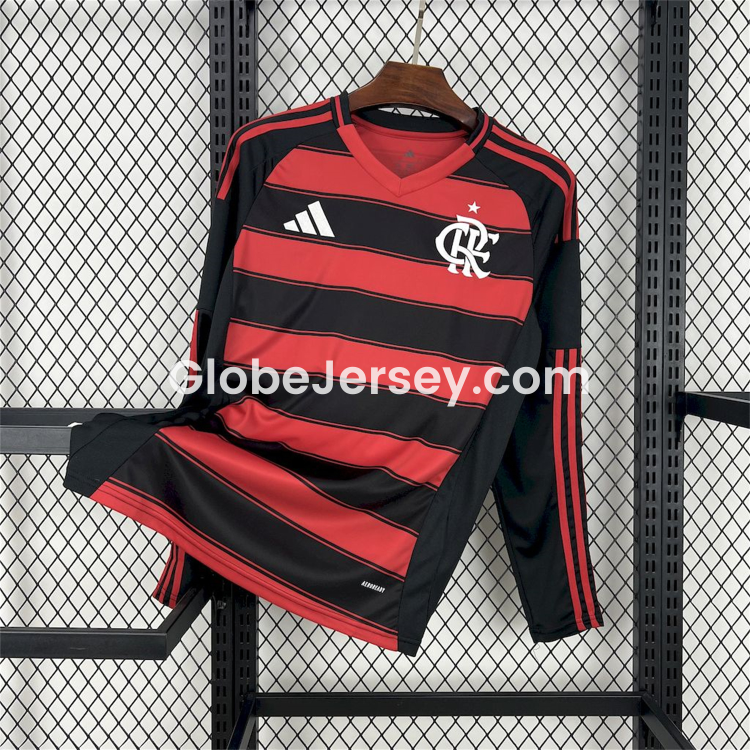 GlobeJersey-Flamengo 25-26 Home Unsponsored Long Sleeves Jersey - Fans Version