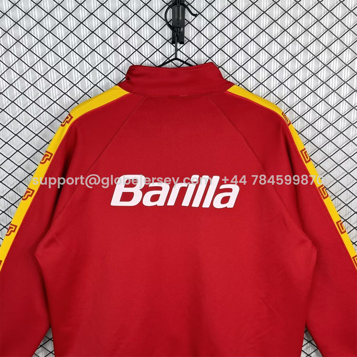 GlobeJersey-Retro AS Roma 1988-89 Home Windbreaker