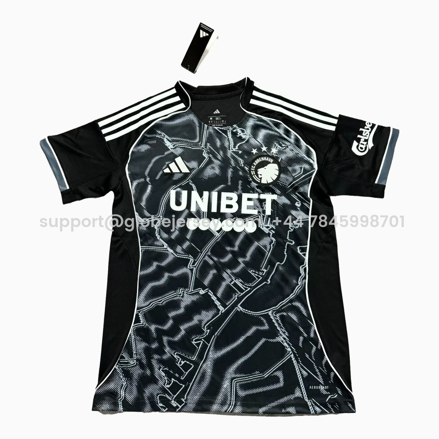 GlobeJersey-Copenhagen 25-26 Away Black Jersey - Fans Version