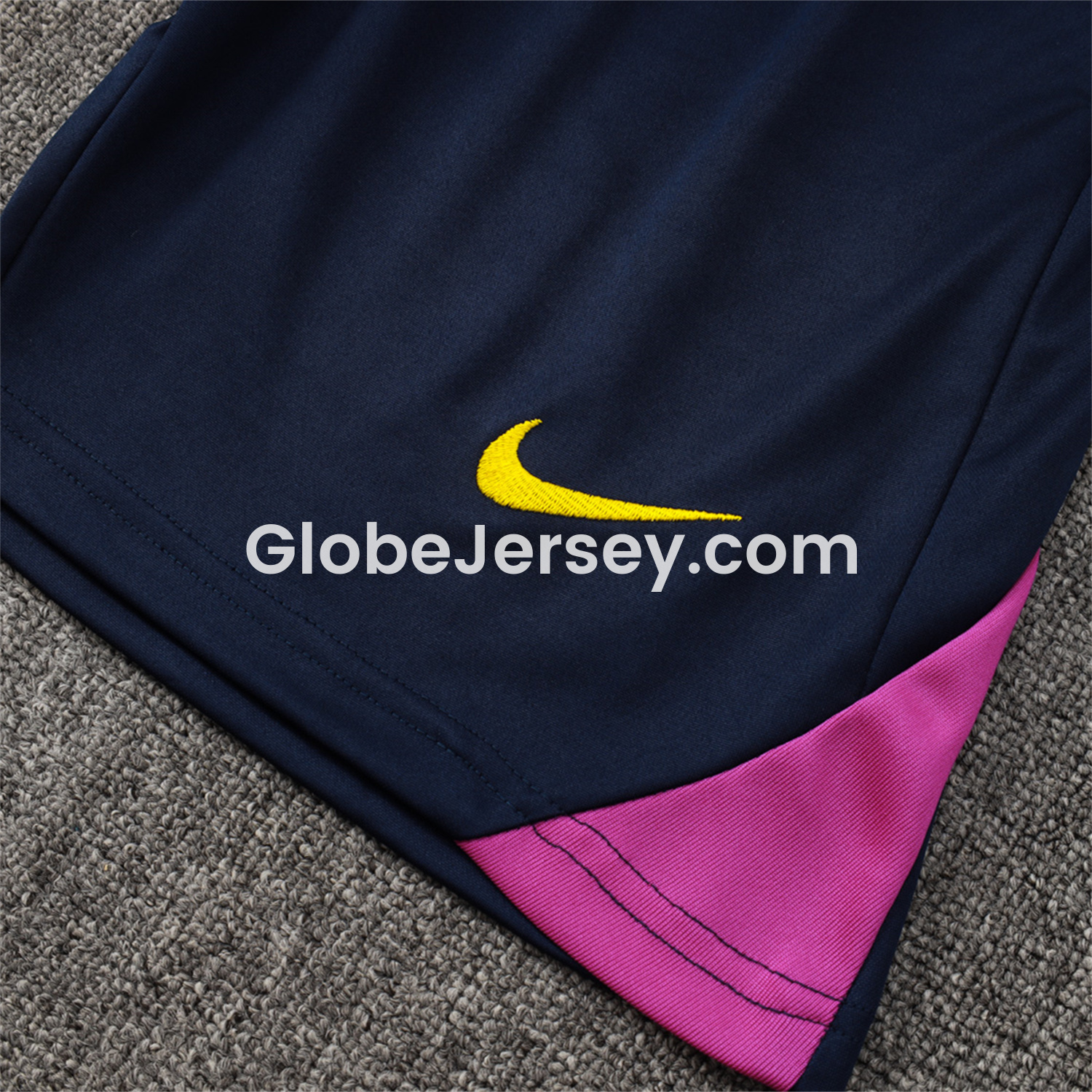 GlobeJersey-Barcelona 25-26 Vest Training Set - Deep Blue Black Vest and Shorts