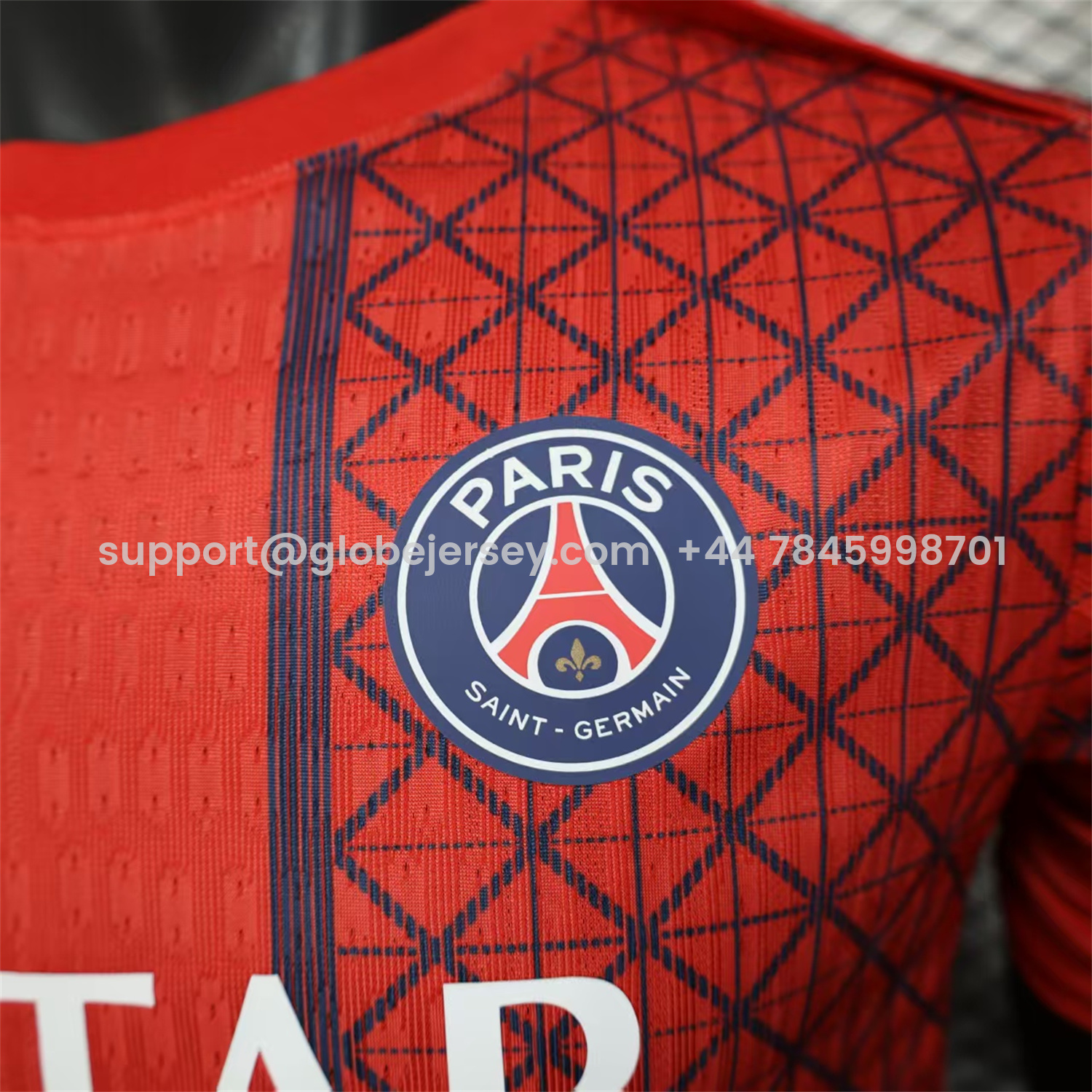 GlobeJersey-Paris Saint-Germain PSG 25-26 Red Pre-Match Training Jersey - Player Version