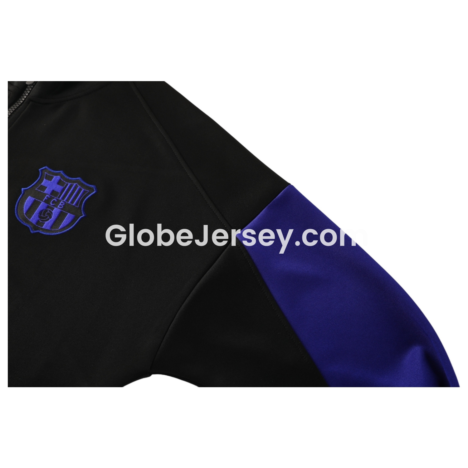 GlobeJersey-Barcelona 25-26 Jacket Training Tracksuit - Black top & Black Pants