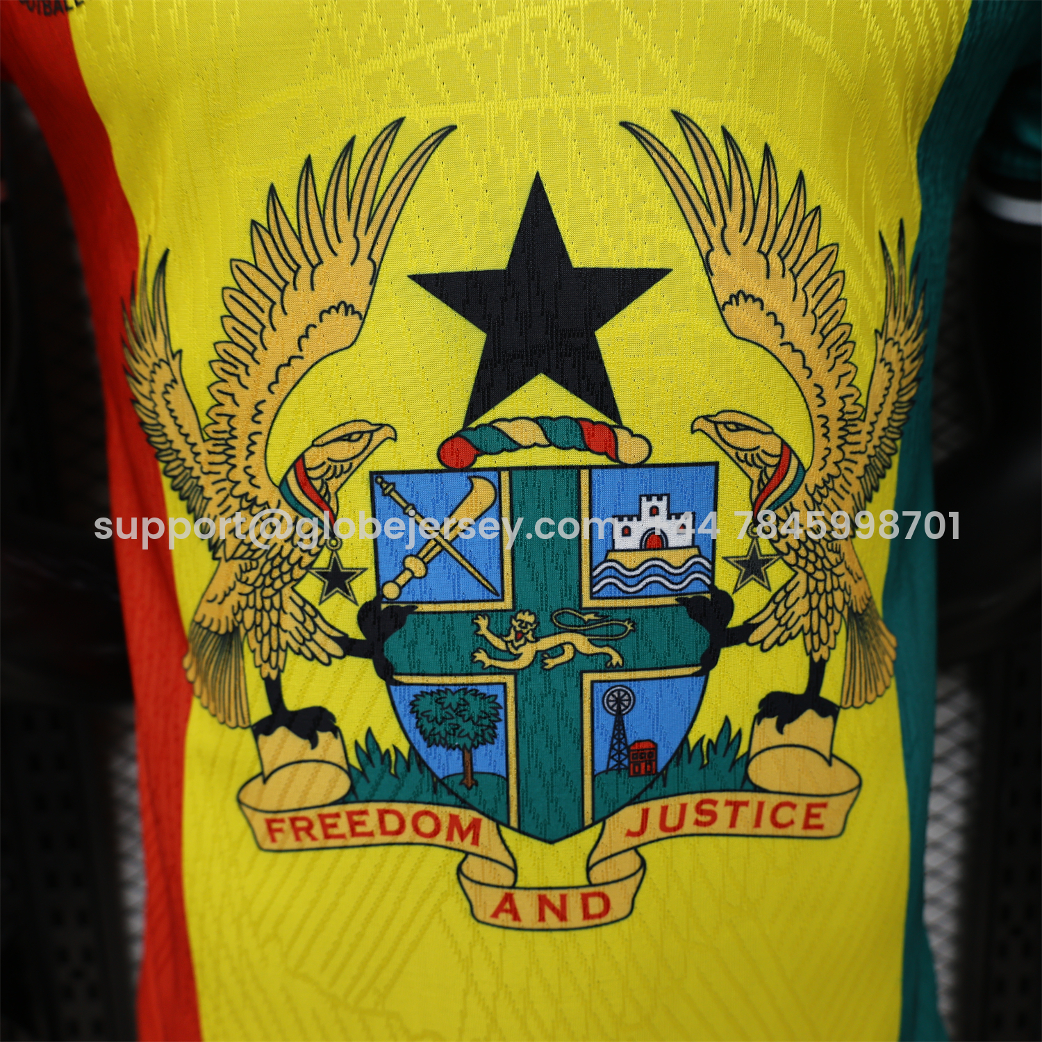 GlobeJersey-Ghana 2026 Ghana Coat Of Arms Special Jersey - Player Version