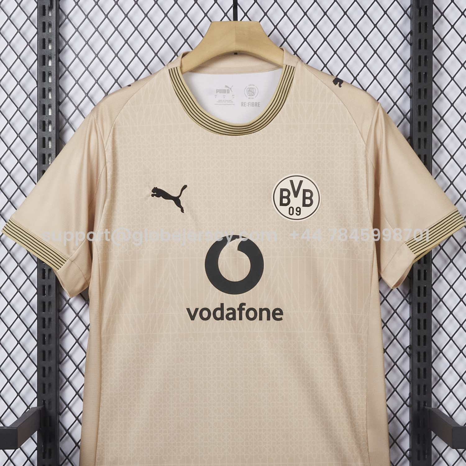 GlobeJersey-Dortmund 25-26 “100 JAHRE STADION ROTE ERDE” Beige Goalkeeper Special Jersey - Fans Version