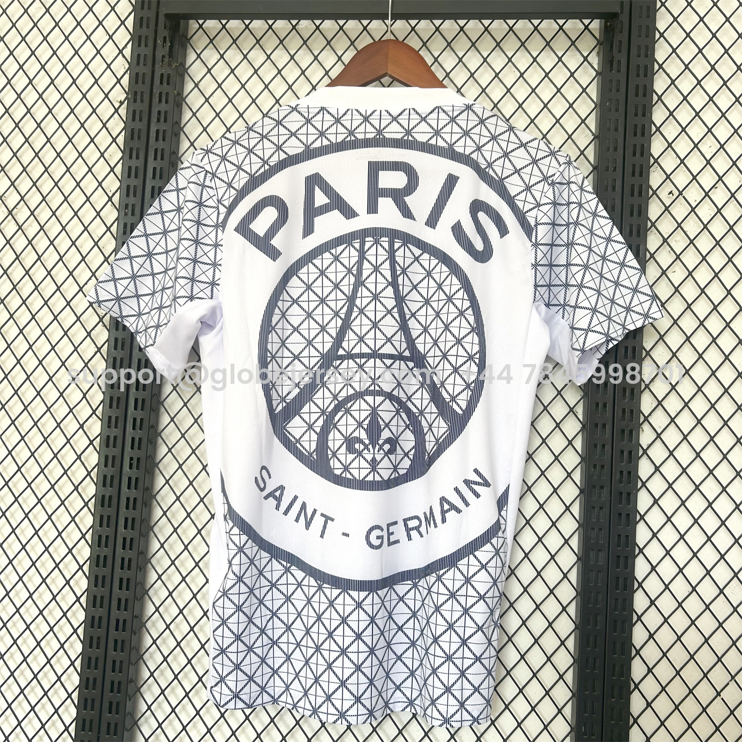 GlobeJersey-Paris Saint-Germain PSG 25-26 White Pre-Match Training Jersey - Fans Version