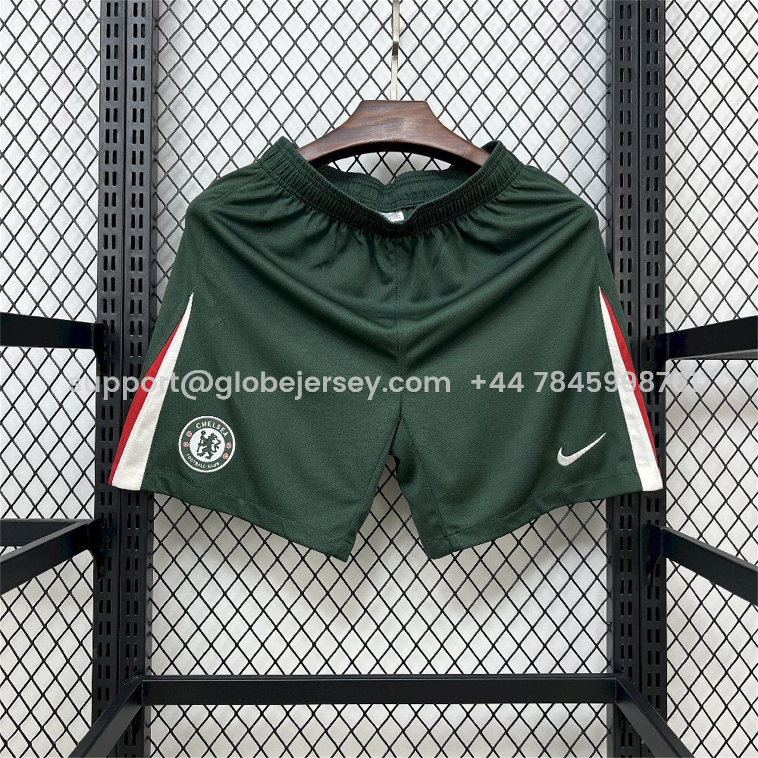 GlobeJersey-C.H.E.L.S.E.A 25-26 Away Green Shorts - Fans Version