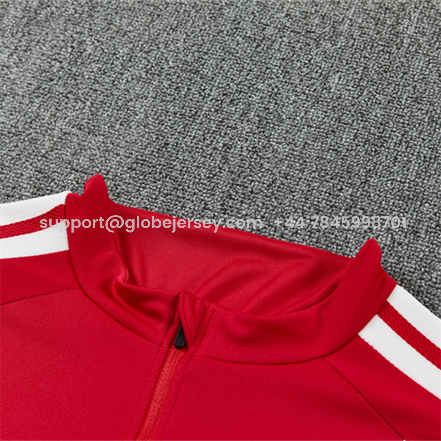 GlobeJersey-Spain 2026 Kids Long Sleeve Training Set - Red Top & Black Pants