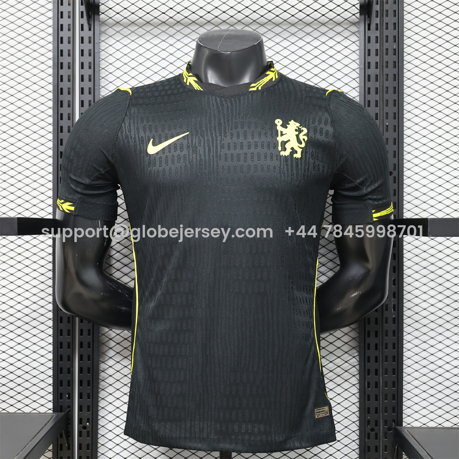 GlobeJersey-C.H.E.L.S.E.A 25-26 Black With Gold Special Jersey - Player Version