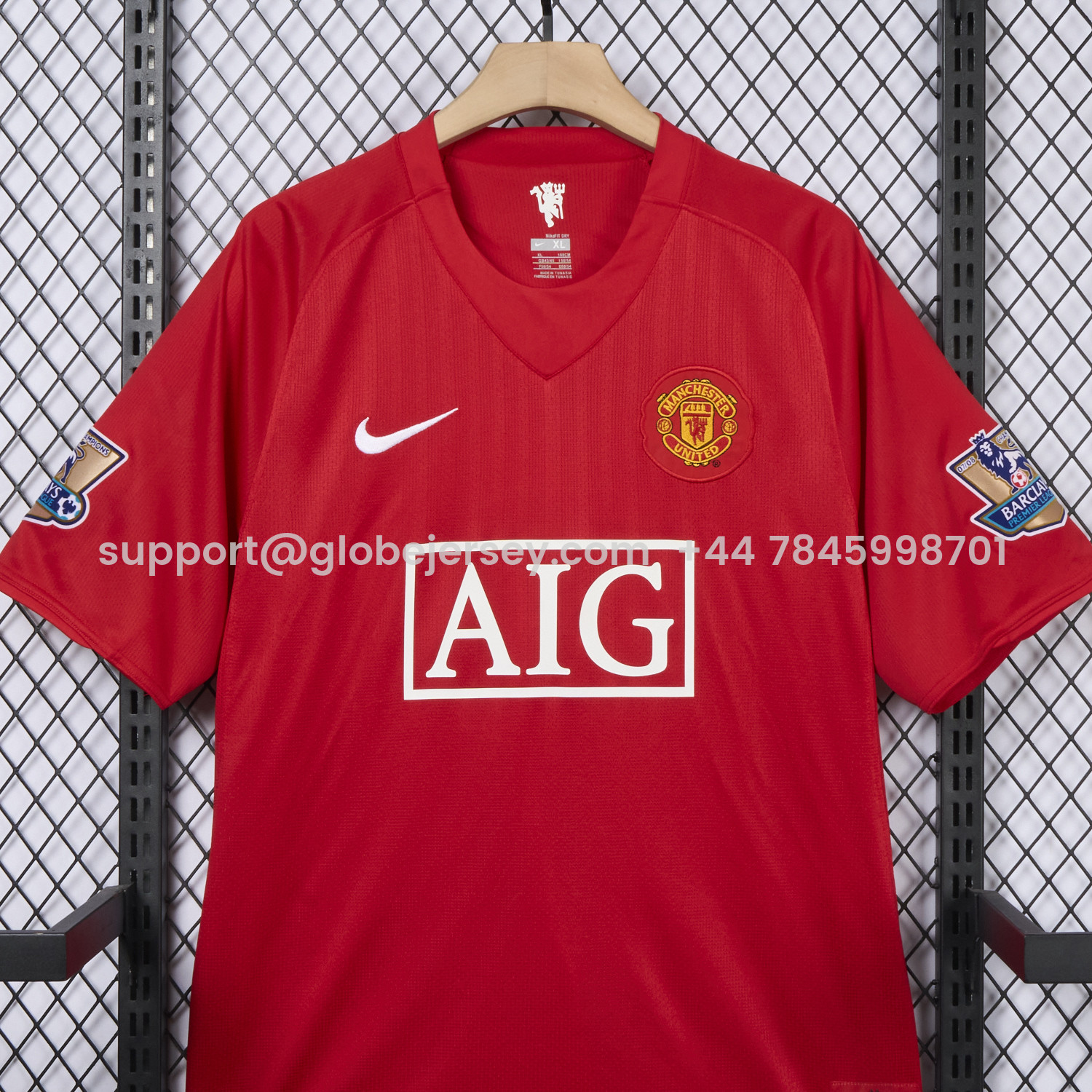 GlobeJersey-Retro Manchester United 2007-09 Home Jersey