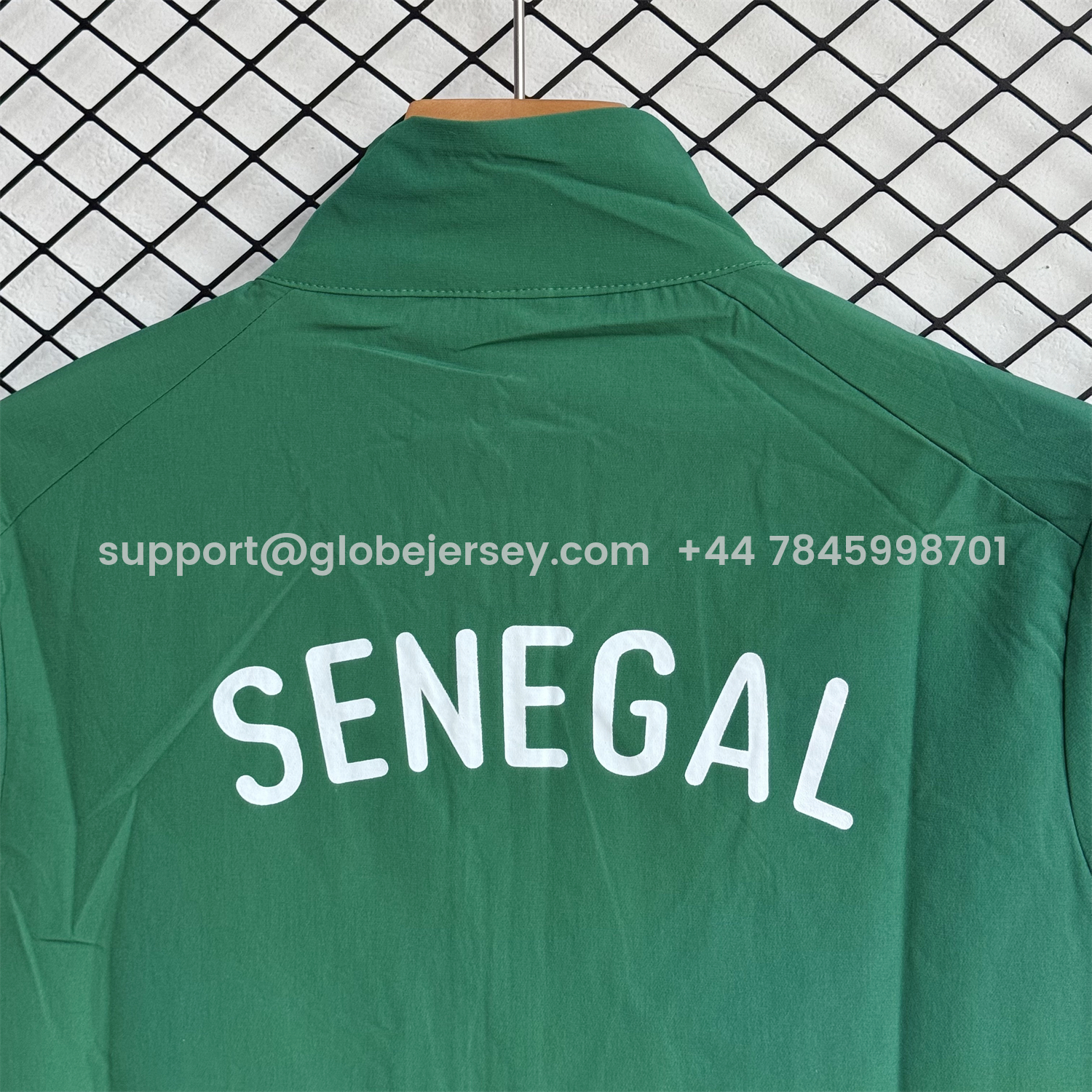 GlobeJersey-Senegal 2026 Windbreaker Training Set - Green Top and Pants