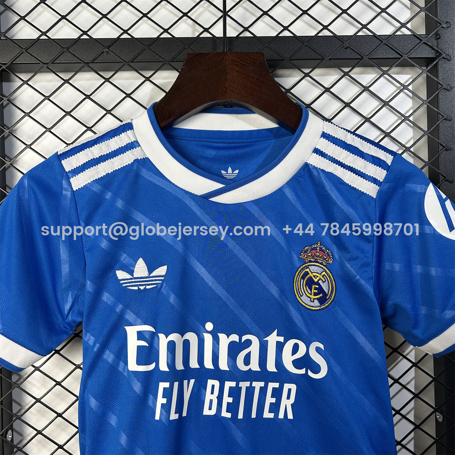 GlobeJersey-Real Madrid 25-26 Third Blue Kids Kit