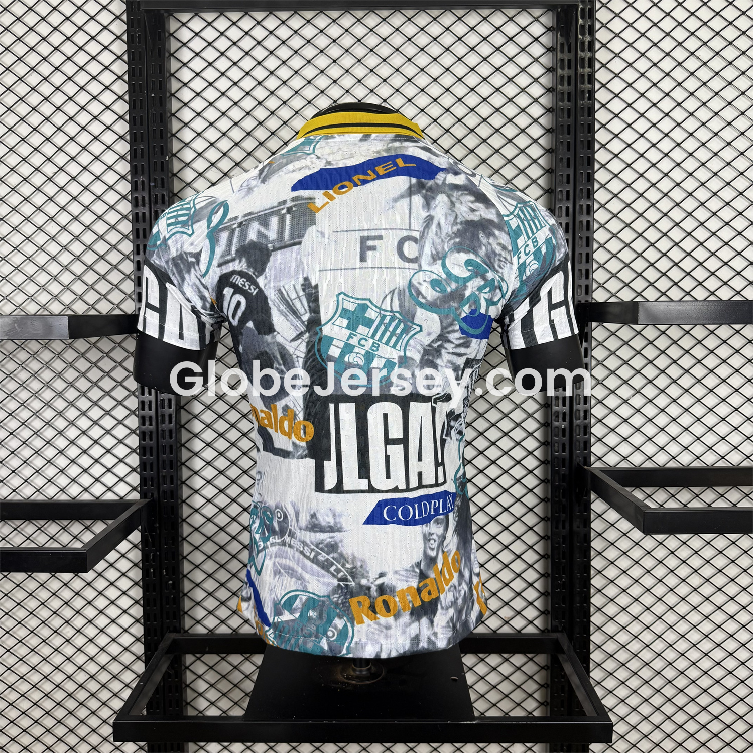 GlobeJersey-Barcelona 25-26 Ronaldinho Photo Collage Style POLO Colorful Special Jersey - Player Version