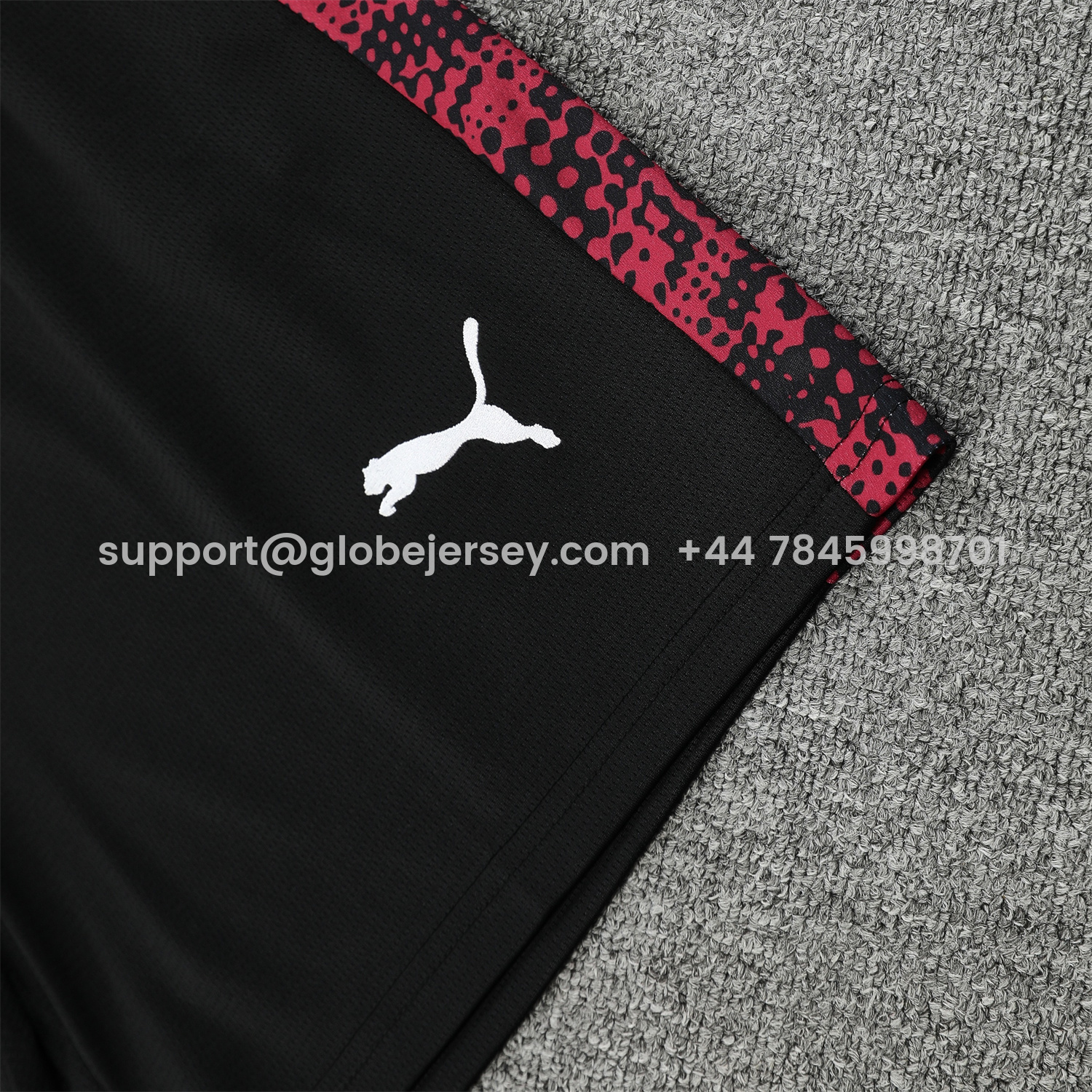 GlobeJersey-RB Leipzig 25-26 Short-Sleeve Training Set- Red Top & Black Shorts