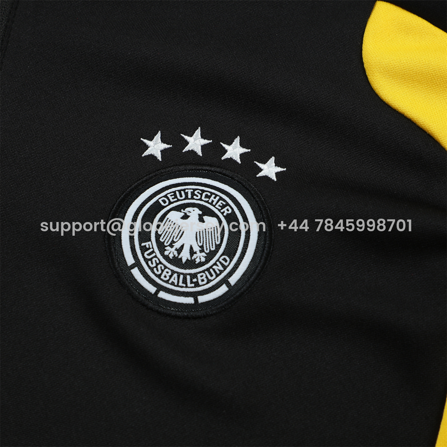 GlobeJersey-Germany 2026 Long Sleeve Training Set - Black Top & Pants