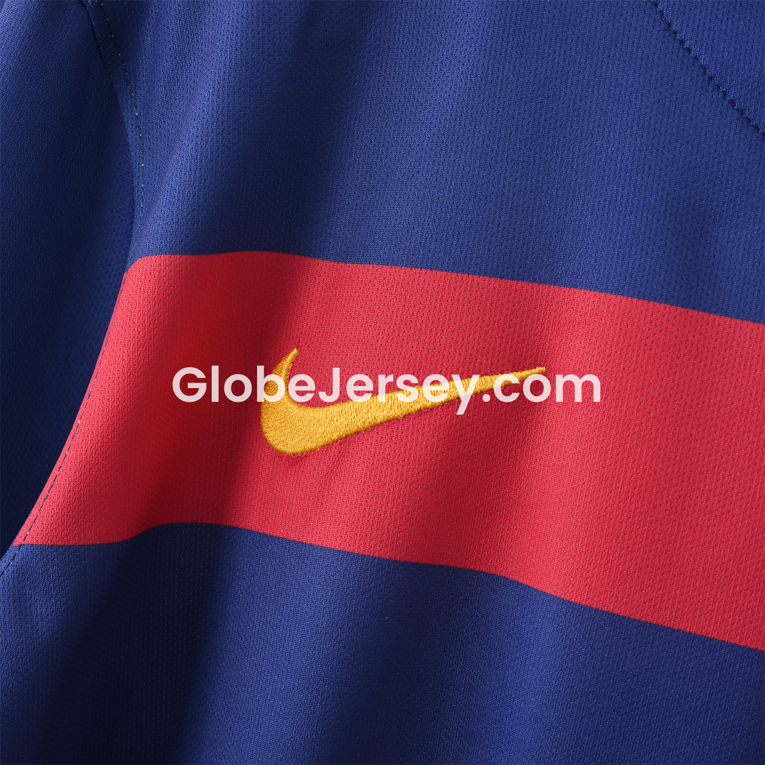 GlobeJersey-Retro Barcelona 15-16 Home Long Sleeves Jersey