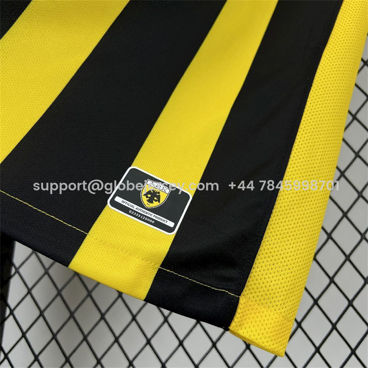 GlobeJersey-AEK Athens 25-26 Home Yellow Jersey - Fans Version