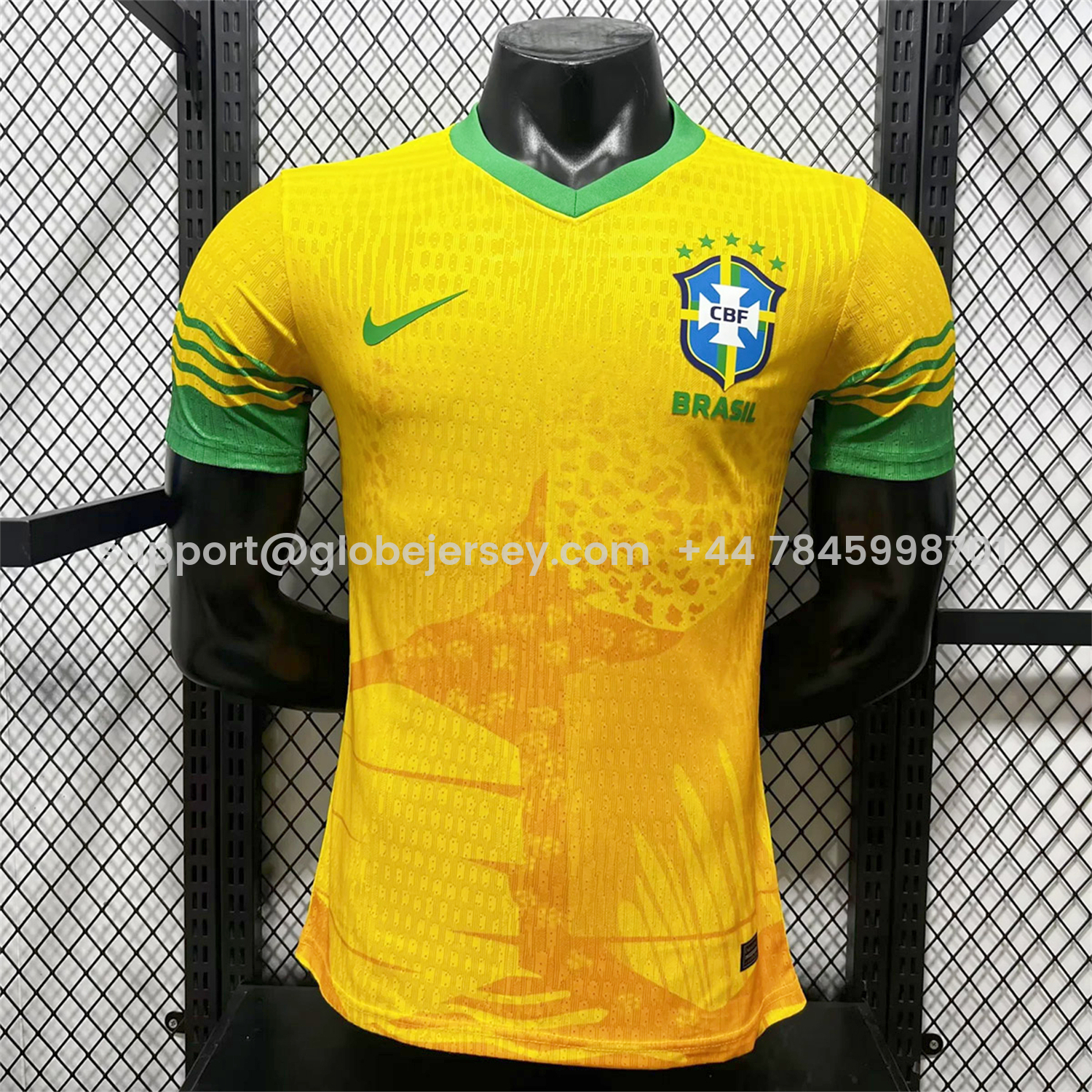 GlobeJersey-Brazil 2026 Yellow Colors Special Jersey - Player Version