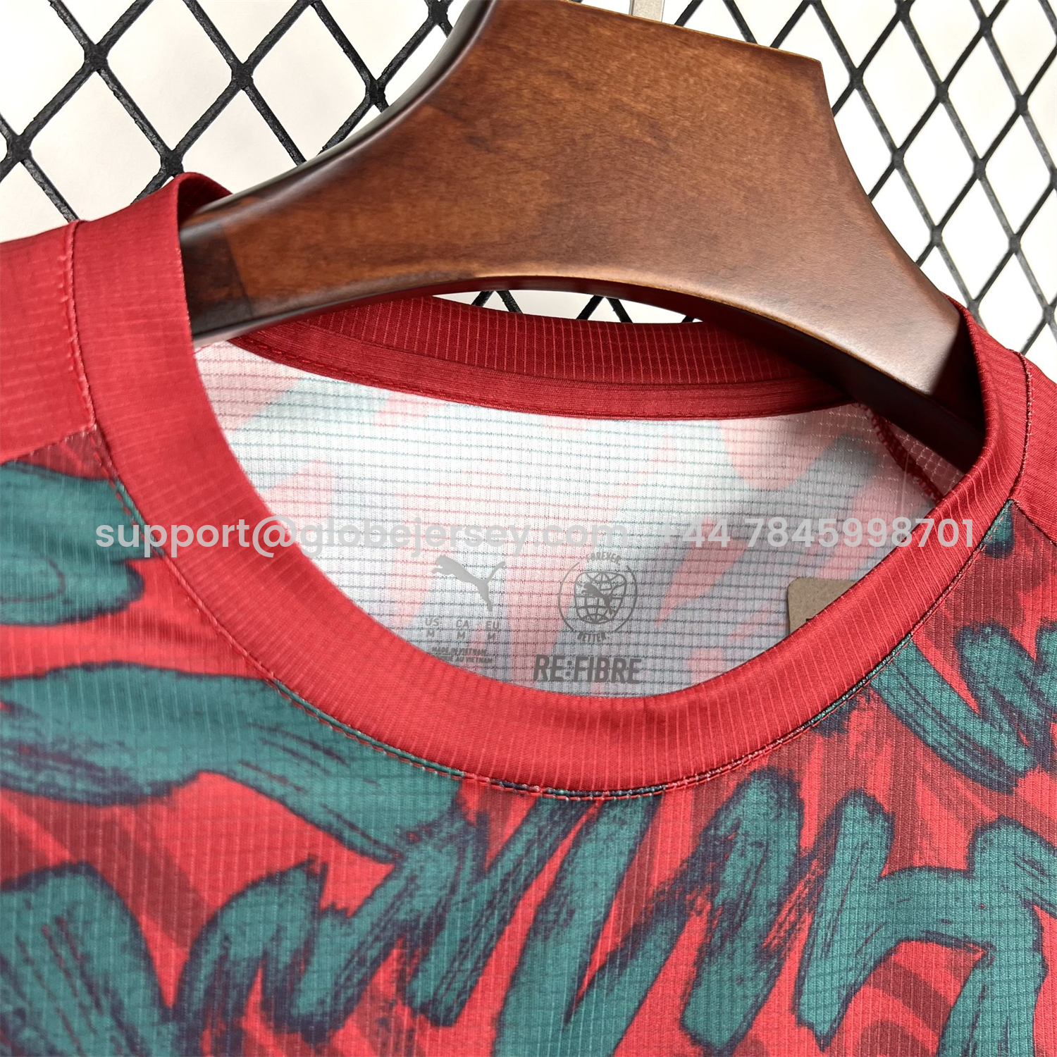 GlobeJersey-Portugal 2026 Pre-Match Deep Red Jersey - Fans Version