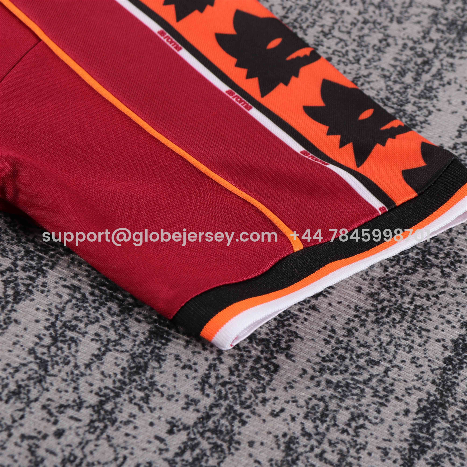 GlobeJersey-Retro Roma 1998-99 Home Kids Kit