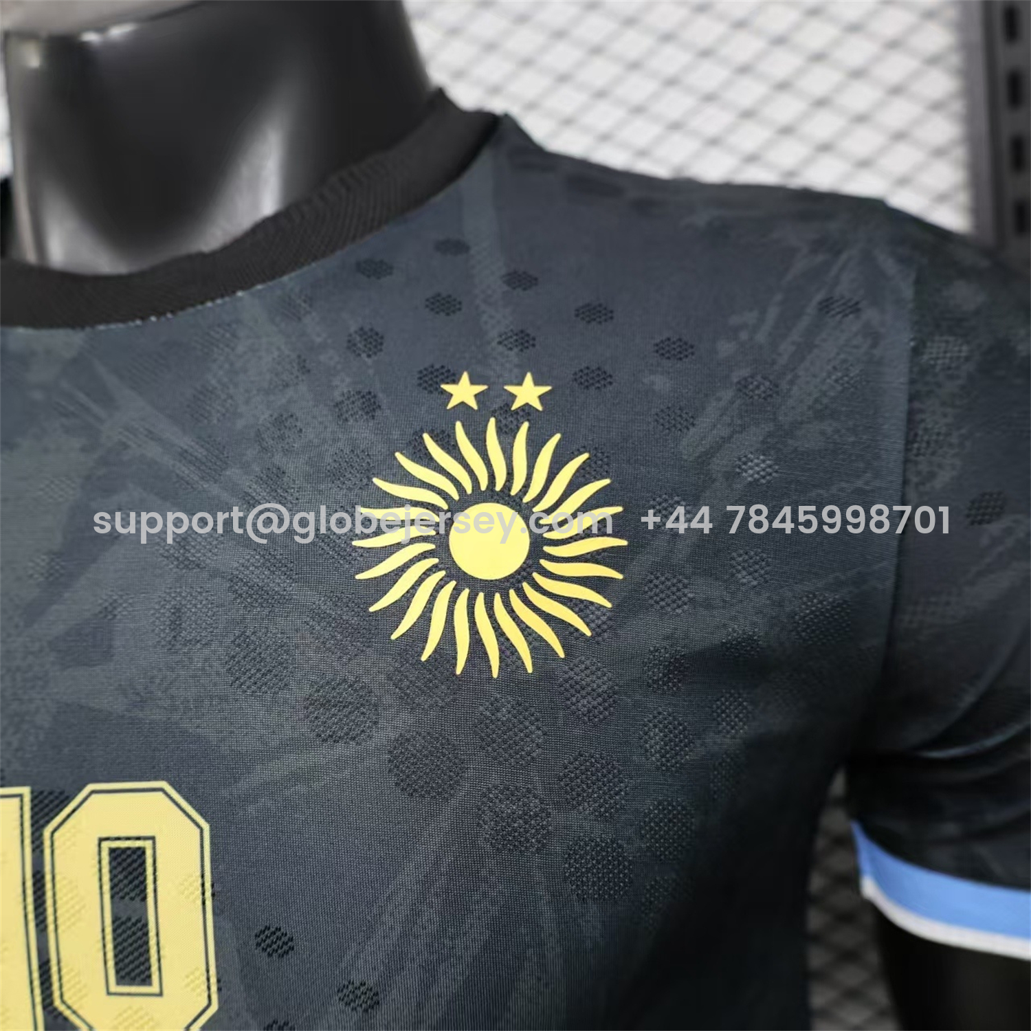 GlobeJersey-Argentina 2026 Black Maradona Special Kit - Player Version